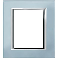 Legrand HA4826VZS BTAX RÁMEČEK 3+3 SKLO MODRÉ