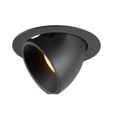 NUMINOS GIMBLE XL, zápustné stropní svítidlo černé 3000 K 20° SLV 1006047