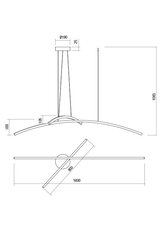 Závěsné svítidlo KATANA SU LED 45W 3000K MWH REDO 01-2101