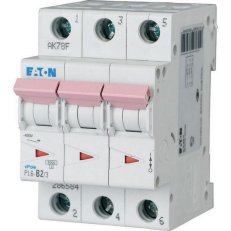 Jistič PL6-D16/3 char D, 3-pólový, 6kA, 16A EATON 286613