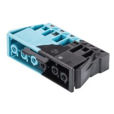 vestavná zásuvka, 6-pólová, gesis, 20A/250V + stmivání, modrá/černá