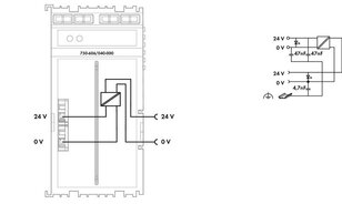 Potenciálové napájení DC 24V Diagnostika tmavě šedá WAGO 750-606/040-000