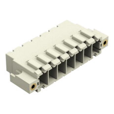 Konektor s pájecími piny THT pájecí kontakt 1,0x1,2 mm úhlové světle šedá 7pól.