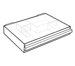 Zásuvka pro magazín S 250-3 (57x320x250 mm) CIMCO 403114