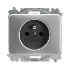 ABB ALPHA EXCLUSIVE Zásuvka s ochr. kolíkem bez clonek titanová 5519B-A02347266