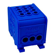 Distribuční blok DTB 3×16 modrý ELEKTRO BEČOV U316D12