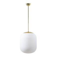 Závěsné LED svítidlo se skleněným stínidlem TANIA P2 41W IP40 DALI 3K mosaz