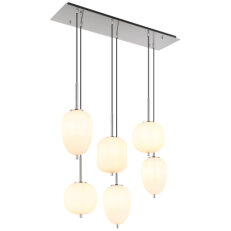 Závěsné svítidlo BLACKY I matný nikl 6x E14 40W 230V GLOBO 15345-6NO