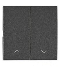 Kryt spínačů a ovladačů dvojitý, symbol šipky, antracit SCHRACK EV112212--