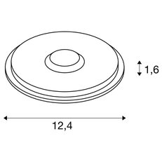 BIG PLOT LED modul, nerezová ocel 316L, 3000 K SLV 1008001