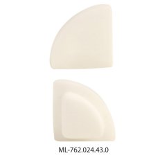 Koncovka bez otvoru pro RA, bílá barva, 1ks MCLED ML-762.024.43.0