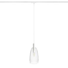 BELLINI L E14 pro jednookr. lištu závěsná bílá čiré sklo 230V E14 15W R13963