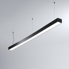 LED Svítidlo MI-WAVE-04, 44W, 3000K, bez trafa, 24VDC, IP20, černá, 3000K