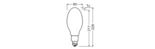 Světelný zdroj HQL LED FILAMENT P 6000LM 32.4W 840 E27 LEDVANCE 4099854470042