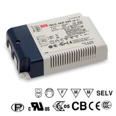 Stmívatelný proudový zdroj 33W 350mA MEAN WELL IDLC-45-350