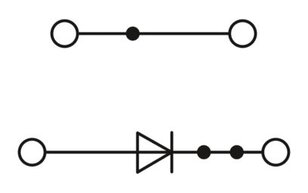 Řadová svornice elektronického prvku UTTB 2,5-DIO/UL-UR PHOENIX CONTACT 3046728