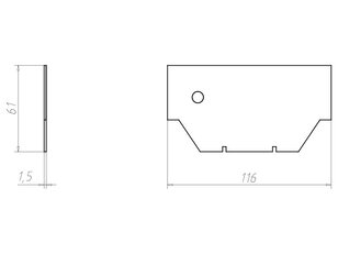 Dělící příčka prpo spojovací krabici průměr 120 mm KAISER 9073-20