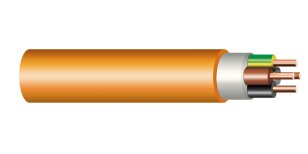 Bezhalogenový silový kabel 1-CXKH-R-O 1x300 RE B2s1d1 M