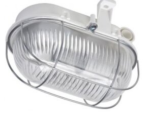 OVAL 60 SIMETAL, prismatic, šedá, 1x42W, GLS/E27, IP44 LENA LIGHTING 120176