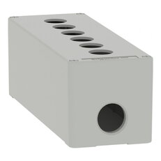 Skříň kovová, Šedá, M25 6 otvorů, 22MM 80X220X77 UL CSA SCHNEIDER XAPD4506