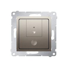 Dvou tlačítkový stmívač, 40500 W (300 VA), zlatá matná, metalizované