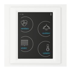 Ovládací dotyková jednotka RF Touch-W hliník/bílá/slonová kost ELKO EP