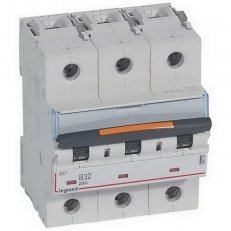 DX3 JISTIČ, 3 PÓLOVÝ, CHAR. B,32A 25KA LEGRAND 409732