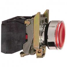 Schneider xB4BW3465 Ovládač stiskací prosvětlený,lícující,1 Z+1V,250V,rudý