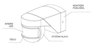 Pohybové čidlo ORBIS MULTIMAT ORBIS 1000852
