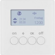 KNX RF časový spínač, quicklink, Q.x, bílá sametová BERKER 85745229