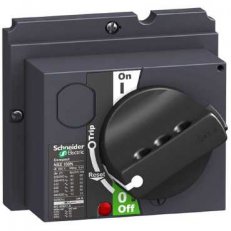 Schneider LV429337 Přímá černá otočná rukojeť, NSX100/250