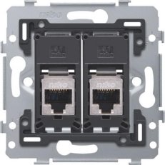 Spodek zásuvky 2xRJ45 STP (stíněné) CAT6 bez rozp. NEW NIKO 170-75267