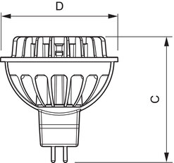 LED žárovka Philips 7-35W GU5.3 840 36D 12V stmívatelná