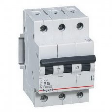 RX3 JISTIČ, 3 PÓLOVÝ, CHAR. B, 16A 6000A LEGRAND 419169