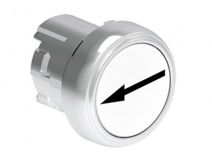 Lovato LPSB1148 Tlačítko s návratem kovové se symboly d22mm lícující  / bílé