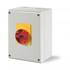 Průmyslový spínač ISOLATOR plastový 63A 3P IP65 emergency SCAME 590.EM6303