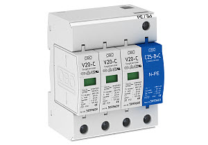 OBO V20-C 3+NPE-280 Svodič přepětí, typ 2, 3P+NPE 40kA(8/20), 280V