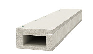 OBO BSK 090511 Protipožární kanál I90/E30 50x110 šedá Odlehčený beton 7215154