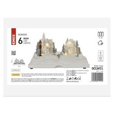 LED vánoční vesnička - kniha, 12,5 cm, 3x AA, vnitřní, teplá bílá EMOS DCLW21