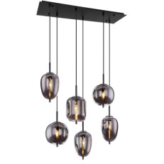 Závěsné svítidlo BLACKY černá 6xE14, max. 40W 230V GLOBO 15345-6