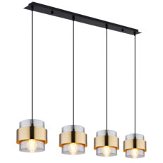 Závěsné svítidlo MILLEY černá 4xE27, max. 60W 230V GLOBO 15560-4H