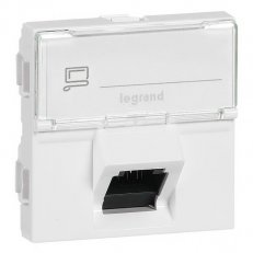 MOSAIC DATOVÁ ZÁSUVKA 1XRJ45 STP CAT.6A 2MODULOVÝ 45° LEGRAND 076508