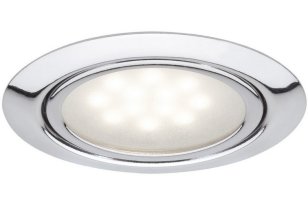 Zápustné svítidlo do nábytku Set LED 3x1W 12VA 230/12V 65mm chro 998.14 99814