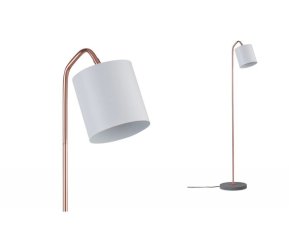 Stojací lampa Neordic Oda bílá/měď/beton 796.25 PAULMANN 79625
