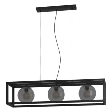 Závěsné svítidlo ARANGONA 3xE27 L-1100 černá/šedá 120W IP20 EGLO 390215