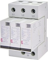 Kompaktní svodič přepětí ETITEC VS T12 255/12,5 3+0 3p síť TNC ETI 002442923