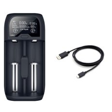 Nabíječka baterií Li-Ion LiFePO4 Ni-MH/CD AA, AAA 18650 2000mA LCD displej DN27