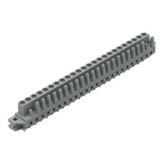 Pružinová svorkovnice THT rovná 5 mm šedá 24pól. WAGO 232-154/031-000