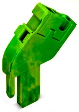 Modul pro 1vodičový konektor (zásuvku), úhlový, CAGE CLAMP, 4mm2, zeleno-žlutá