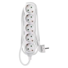Prodlužovací kabel 1,5 m 5 zásuvek bílý PVC 1,5mm2 EMOS P0521R